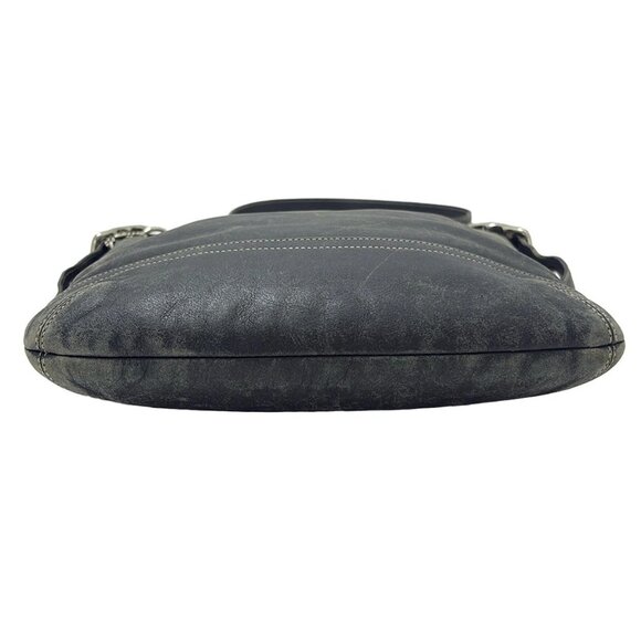 Auth COACH Legacy Soft Slim Leather Duffle 1415 Black Leather - Shoulder Bag - Picture 6 of 9